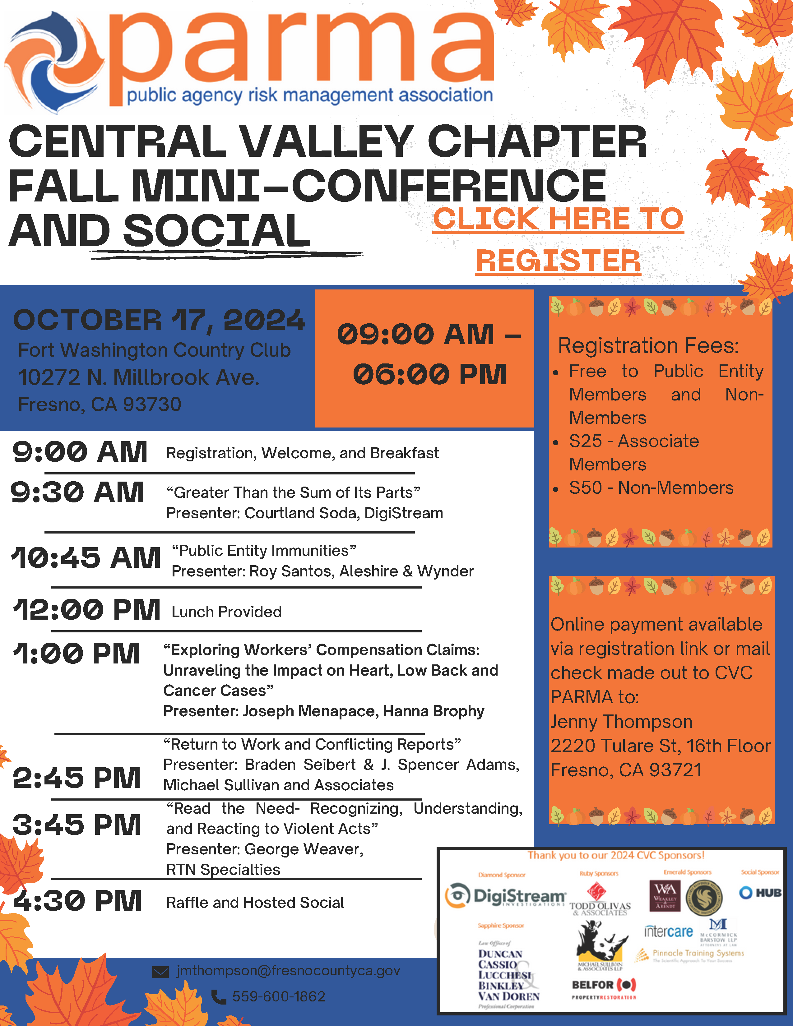 CVC Fall Mini Conference & Social