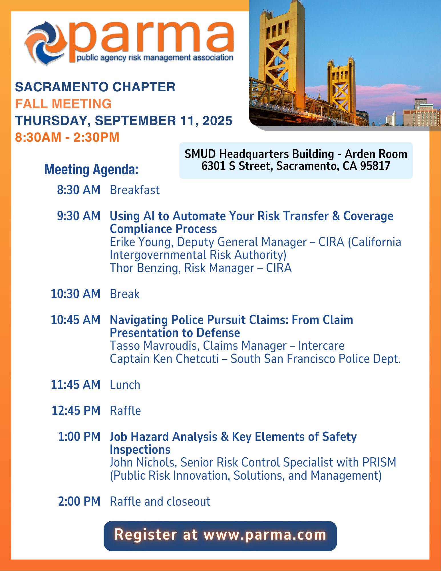 Sacramento Chapter Fall Meeting
