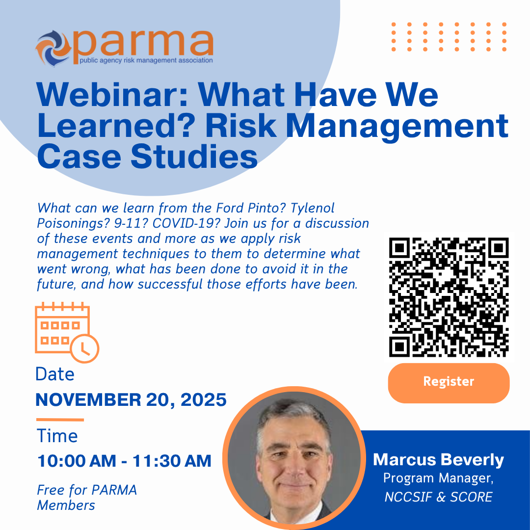 PARMA WebinarL What have we learned? Risk Management Case Studies